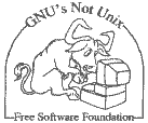  [imagen de un  ñu (GNU) hacker tecleando] 